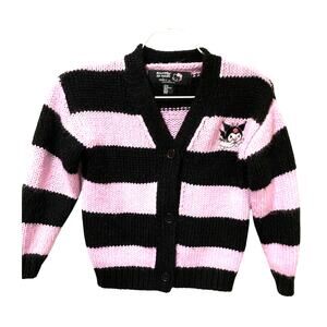 Hello Kitty & Friends/Forever 21 Sanrio Kuromi PInk/BlackCardigan Girls 5/6
